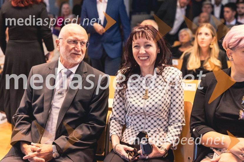 prof. dr.  Damijan Mumel, Prodekan za raziskovalno dejavnost, Ekonomsko poslovna fakulteta, UM; Doc. Dr. Mojca Tancer Verboten, glavni tajnik, Univerza v MariboruDan Univerze v Mariboru 2025