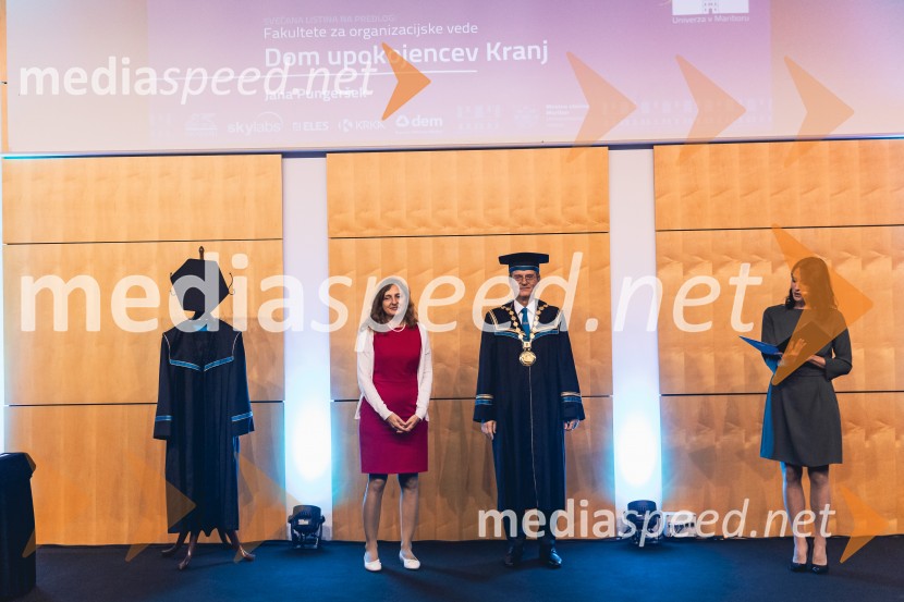 Jana Pungeršek, Dom upokojencev Kranj; prof. dr. Zdravko Kačič, rektor Univerze v MariboruDan Univerze v Mariboru 2025