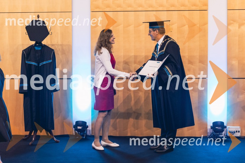  Jana Pungeršek, Dom upokojencev Kranj; prof. dr. Zdravko Kačič, rektor Univerze v MariboruDan Univerze v Mariboru 2025