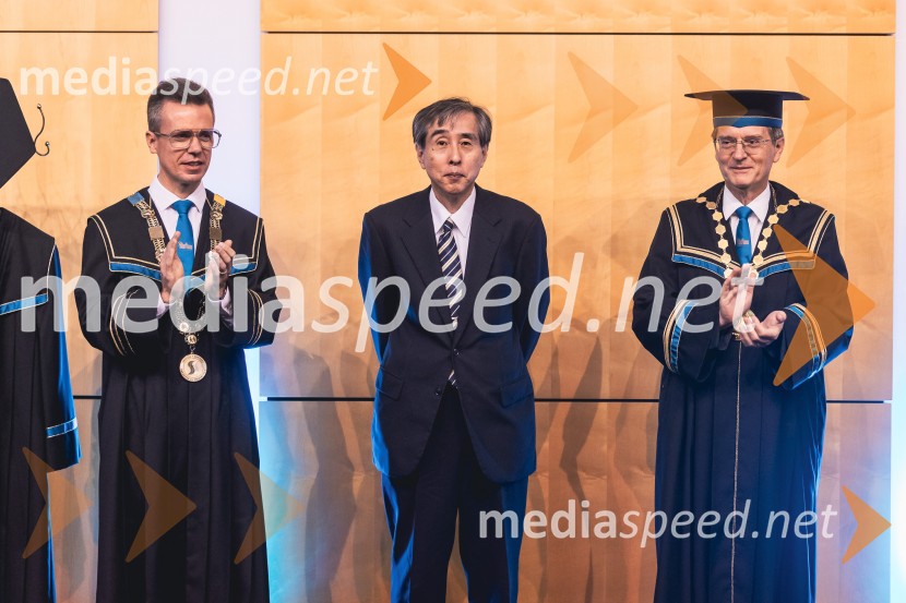  ... ; prof. dr. Kazuyuki Hokamoto, častni doktor Univerze v Mariboru; prof. dr. Zdravko Kačič, rektor Univerze v MariboruDan Univerze v Mariboru 2025