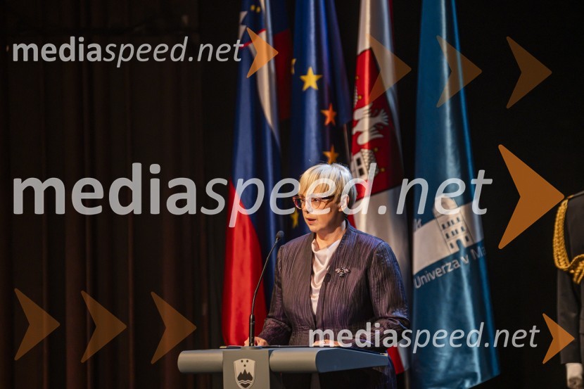 dr. Nataša Pirc Musar, predsednica Republike SlovenijeUniverza v Mariboru odlikovana z redom za zasluge