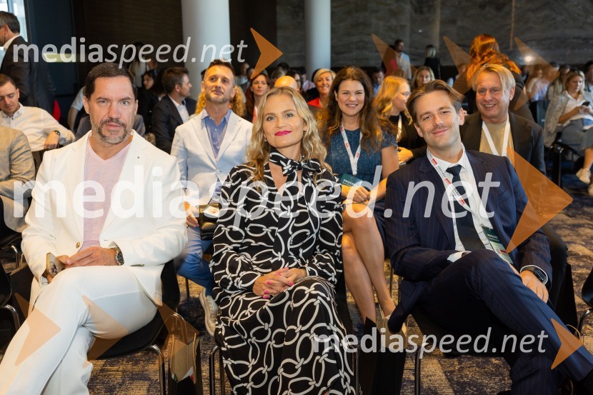  Uroš Petohleb, direktor, Evropski center za reševanje sporov;  Katarina Kresal, partner in direktorica Senica & partnerji;  Anže Zalar, Odvetniška pisarna Senica & partnerji, d.o.oPROGRES konferenca 2025