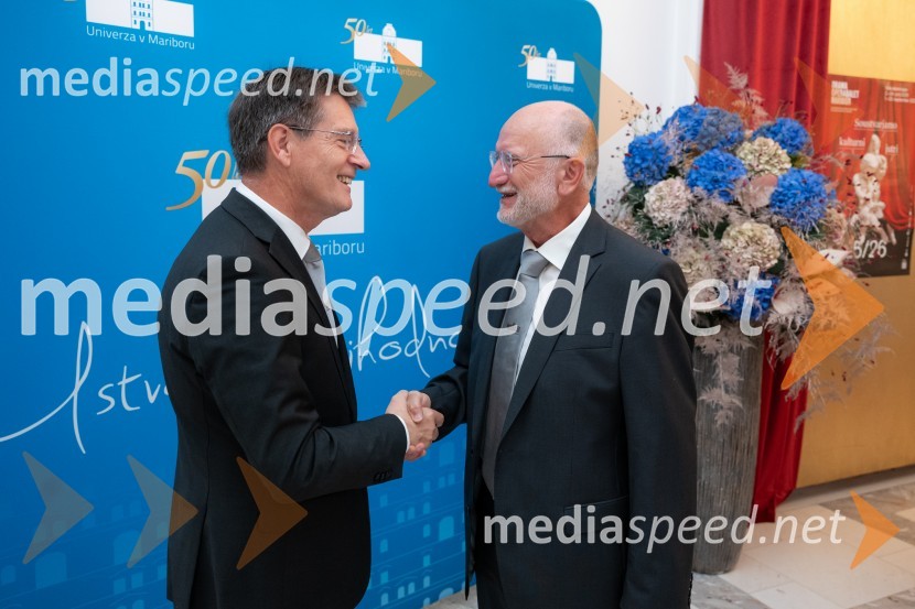 Domen Prevc, smučarski skakalec; prof. dr.  Damijan Mumel, Prodekan za raziskovalno dejavnost, Ekonomsko poslovna fakulteta, predsednik upravnega odbora UMUniverza v Mariboru odlikovana z redom za zasluge
