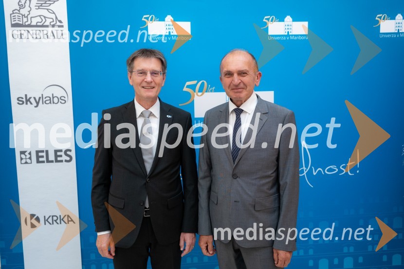prof. dr. Zdravko Kačič, rektor Univerze v Mariboru; dr. Franci Demšar, direktor Nacionalne agencije RS za kakovost v visokem šolstvuUniverza v Mariboru odlikovana z redom za zasluge