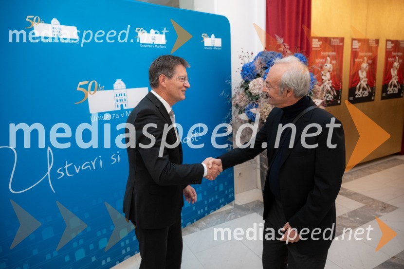 prof. dr. Zdravko Kačič, pomočnik rektorja Univerze v Mariboru;  ... Univerza v Mariboru odlikovana z redom za zasluge