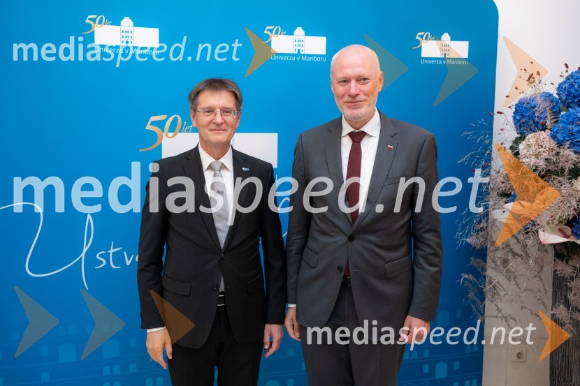 prof. dr. Zdravko Kačič, pomočnik rektorja Univerze v Mariboru; dr. Milan Brglez, nekdanji predsednik Državnega zbora Republike Slovenije, kandidat na predsedniških volitvah 2022Univerza v Mariboru odlikovana z redom za zasluge