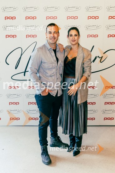  Ammar Mešić, igralec;  Petra Parovel, lastnica, Swy brand d.o.o.Predstavitev nove serije Nemirna kri