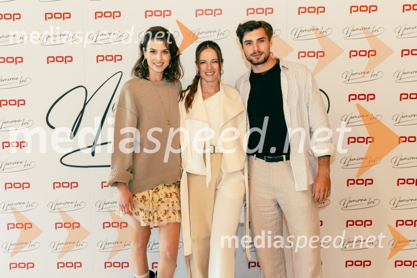  Lea Mihevc, igralka;  Nina Pušlar, pevka;  Svit Stefanija, igralecPredstavitev nove serije Nemirna kri