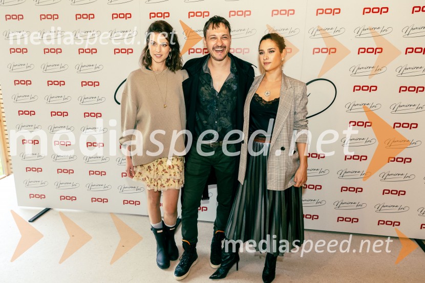  Lea Mihevc, igralka;  Blaž Setnikar, igralec;  Petra Parovel, lastnica, Swy brand d.o.o.Predstavitev nove serije Nemirna kri