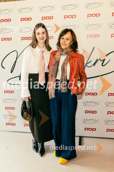  Lucija Harum, igralka, pevka;  Mirjam Korbar, igralkaPredstavitev nove serije Nemirna kri