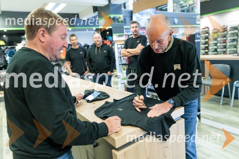  Bojan Križaj, nekdanji smučar;  Ingemar Stenmark, nekdanji alpski smučarIngemar Stenmark in Bojan Križaj ob 80 letnici Elana