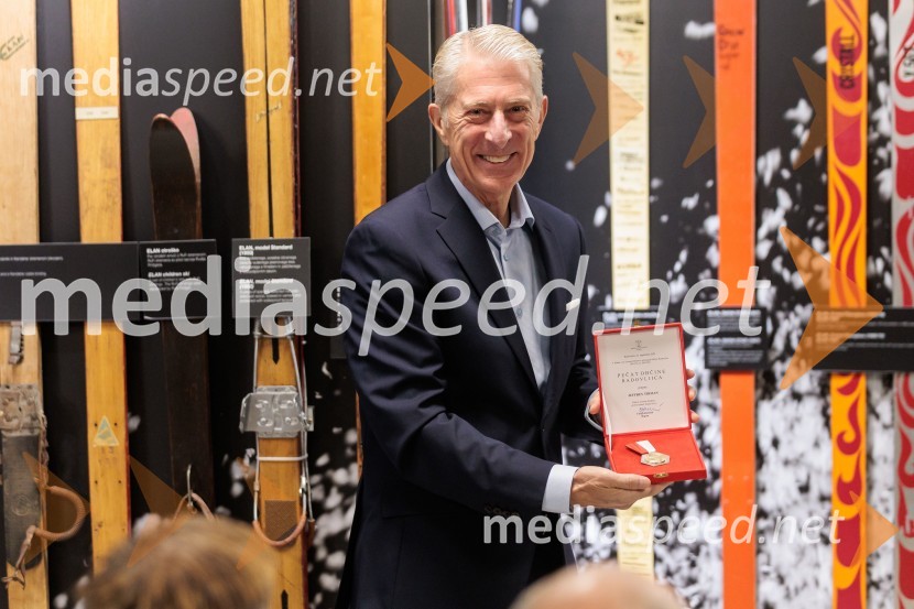  Jeffrey Tirman, glavni izvršni direktor, ElanIngemar Stenmark in Bojan Križaj ob 80 letnici Elana