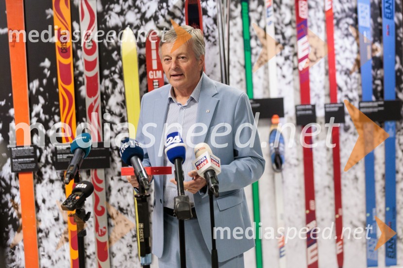  Ciril Globočnik, župan občine RadovljicaIngemar Stenmark in Bojan Križaj ob 80 letnici Elana