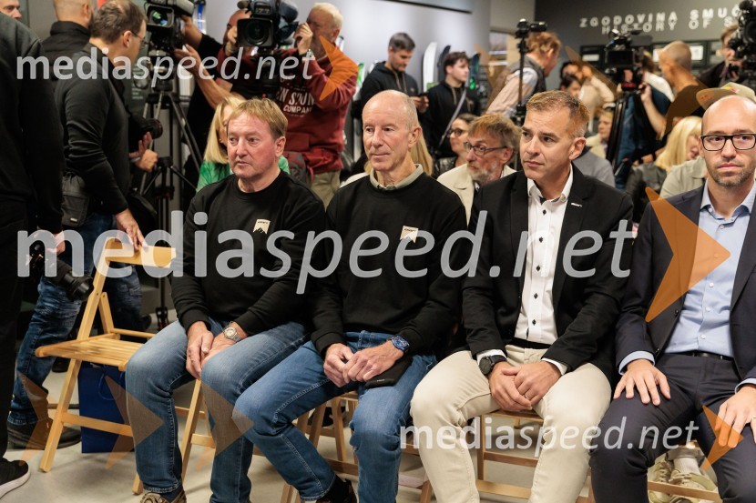  Bojan Križaj, nekdanji smučar;  Ingemar Stenmark, nekdanji alpski smučar;  Leon Korošec, Direktor zimsko-športne divizije, Podpredsednik skupine Elan;  Luka Steiner, predsednik, Smučarska zveza SlovenijeIngemar Stenmark in Bojan Križaj ob 80 letnici Elana