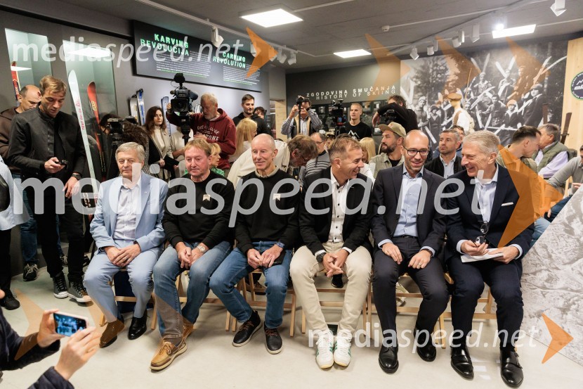  Ciril Globočnik, župan občine Radovljica;  Bojan Križaj, nekdanji smučar;  Ingemar Stenmark, nekdanji alpski smučar;  Leon Korošec, Direktor zimsko-športne divizije, Podpredsednik skupine Elan;  Luka Steiner, predsednik, Smučarska zveza Slovenije;  Jeffrey Tirman, glavni izvršni direktor, ElanIngemar Stenmark in Bojan Križaj ob 80 letnici Elana