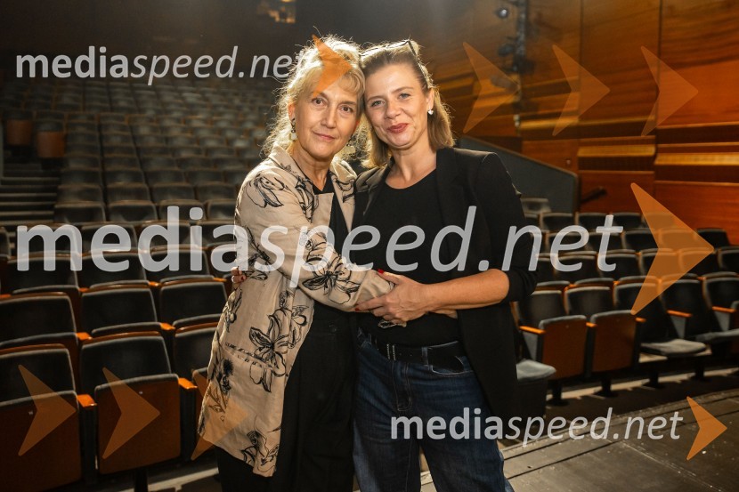  Barbara Hieng Samobor, direktorica in umetniška vodja MGL;  Jana Zupančič, igralkaPremiera drame Osvajalec in podelitev Dnevnikove nagrade Jani Zupančič