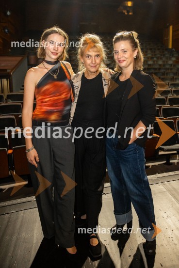  Klara Kuk, igralka, manekenka;  Barbara Hieng Samobor, direktorica in umetniška vodja MGL;  Jana Zupančič, igralkaPremiera drame Osvajalec in podelitev Dnevnikove nagrade Jani Zupančič