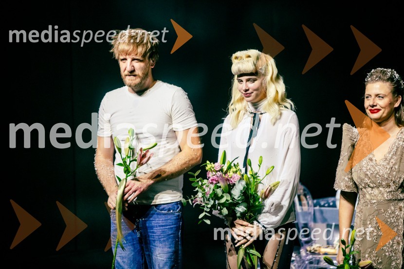  Matej   Puc, igralec;  Klara Kuk, igralka;  Jana Zupančič, igralkaPremiera drame Osvajalec in podelitev Dnevnikove nagrade Jani Zupančič
