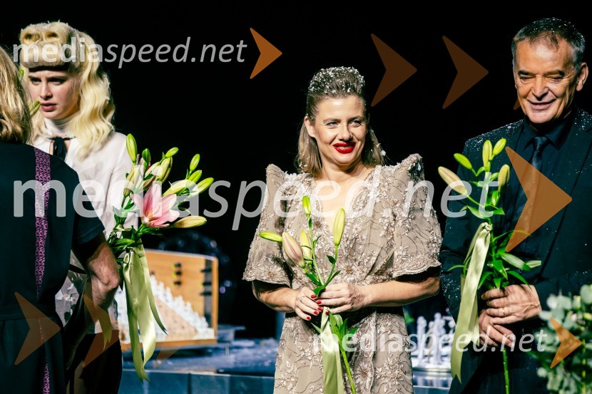  Klara Kuk, igralka;  Jana Zupančič, igralka;   Igor  Samobor, igralecPremiera drame Osvajalec in podelitev Dnevnikove nagrade Jani Zupančič