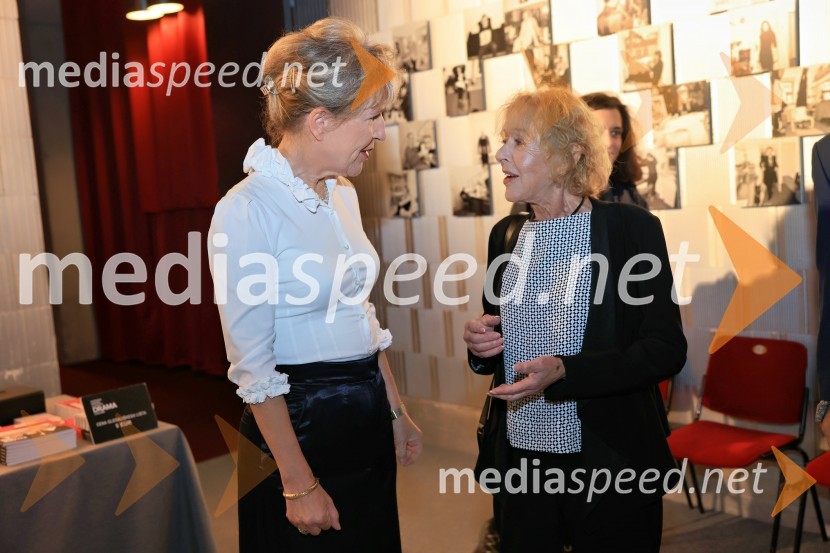  Vesna Jurca Tadel, nekdanja ravnateljica SNG Drama Ljubljana;  Milena  Zupančič, igralkaOsvoboditev Skopja, premiera v SNG Drama Ljubljana