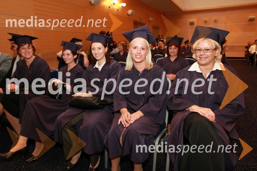 Diplomanti VSŠ Academia15. obletnica poslovnega sistema Academia in svečana podelitev diplom Višje strokovne šole Academia