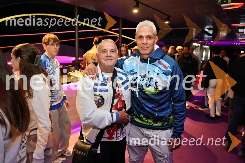  Edvard Pleteršek, nekdanji boksar in boksarski trener;  Aleš Zemljič, kickbokserSmashing Machine, ekskluzivna premiera v Mariboxu