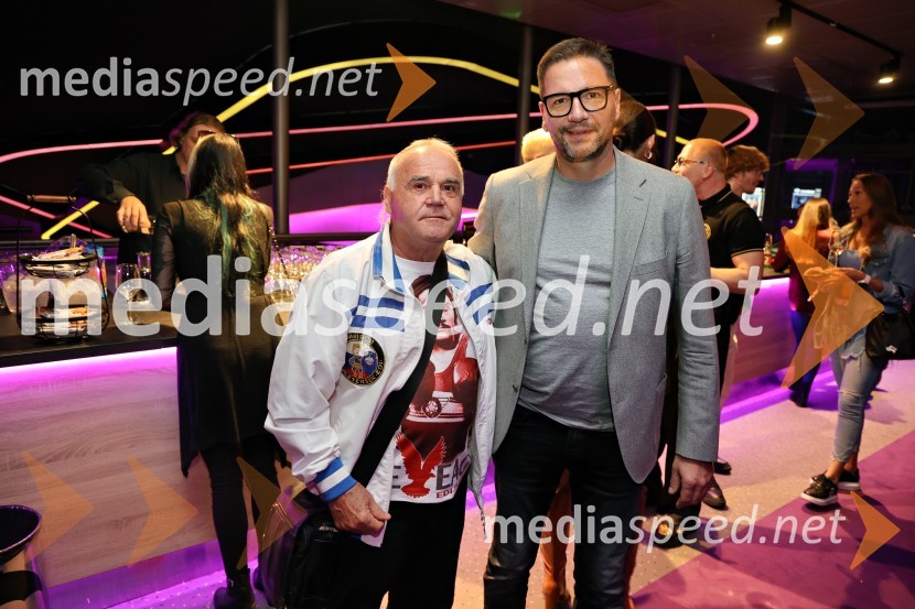  Edvard Pleteršek, nekdanji boksar in boksarski trener;  Stipe Jerić, direktor MariboxSmashing Machine, ekskluzivna premiera v Mariboxu