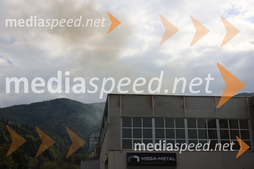 Požar v Rušah, gorelo podjetje ECOM