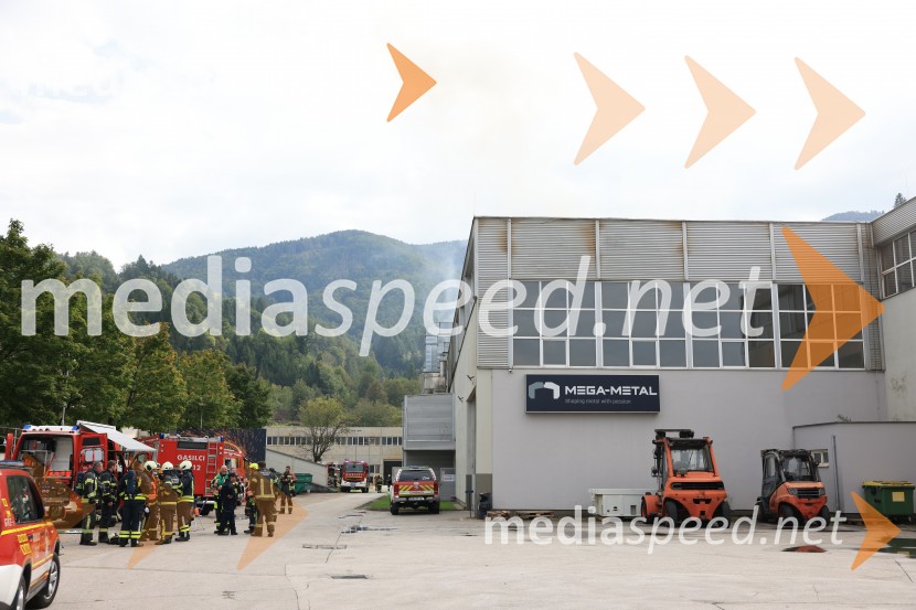 Požar v Rušah, gorelo podjetje ECOM