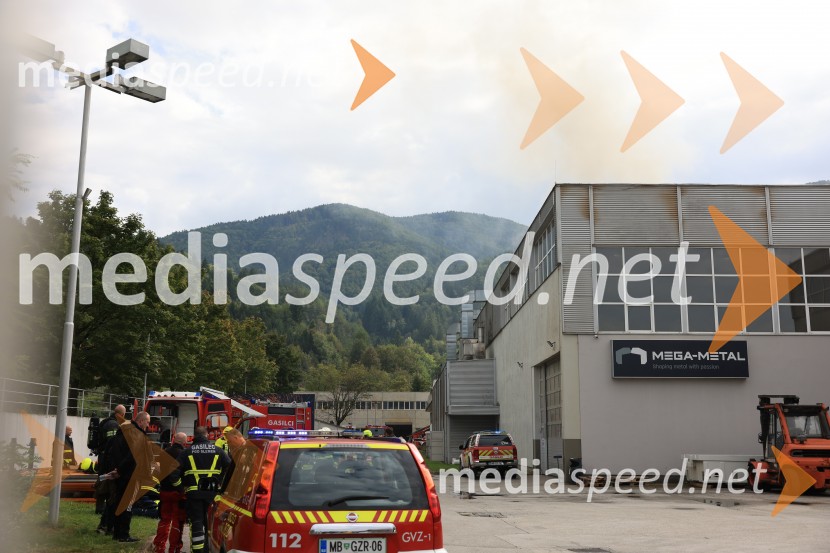 Požar v Rušah, gorelo podjetje ECOM