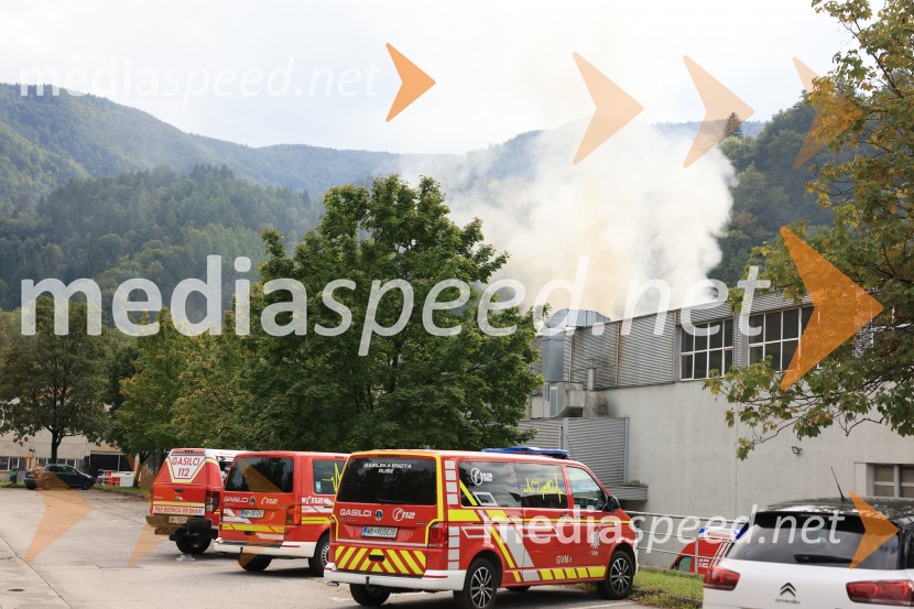 Požar v Rušah, gorelo podjetje ECOM
