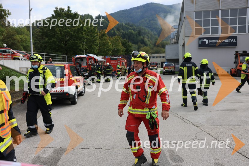 Požar v Rušah, gorelo podjetje ECOM