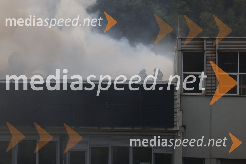 Požar v Rušah, gorelo podjetje ECOM