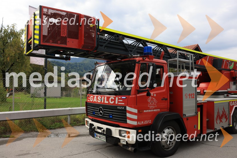 Požar v Rušah, gorelo podjetje ECOM