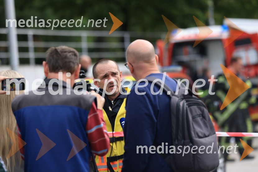  Boštjan Tertinek, vodja intevencij, PGD SmolnikPožar v Rušah, gorelo podjetje ECOM