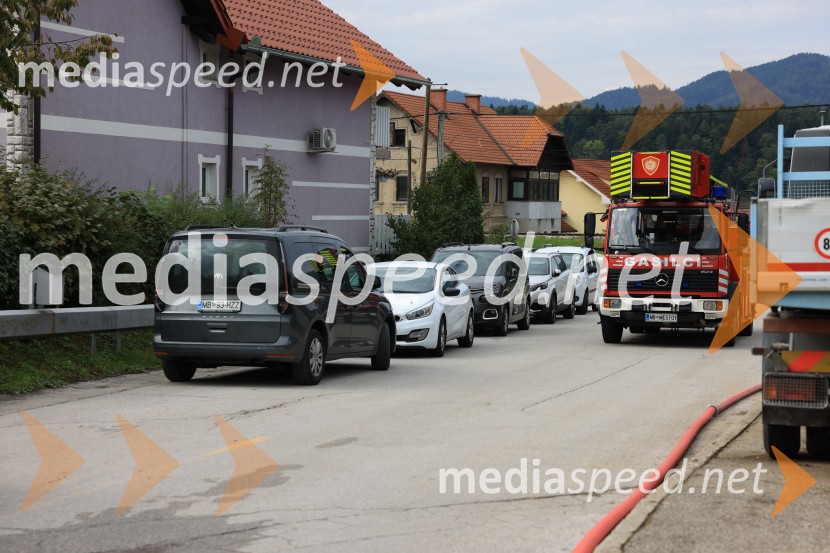 Požar v Rušah, gorelo podjetje ECOM