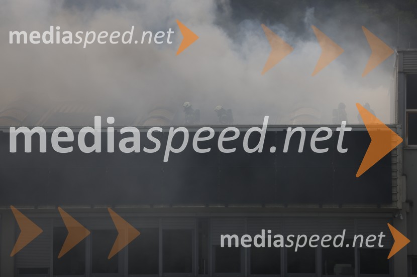 Požar v Rušah, gorelo podjetje ECOM