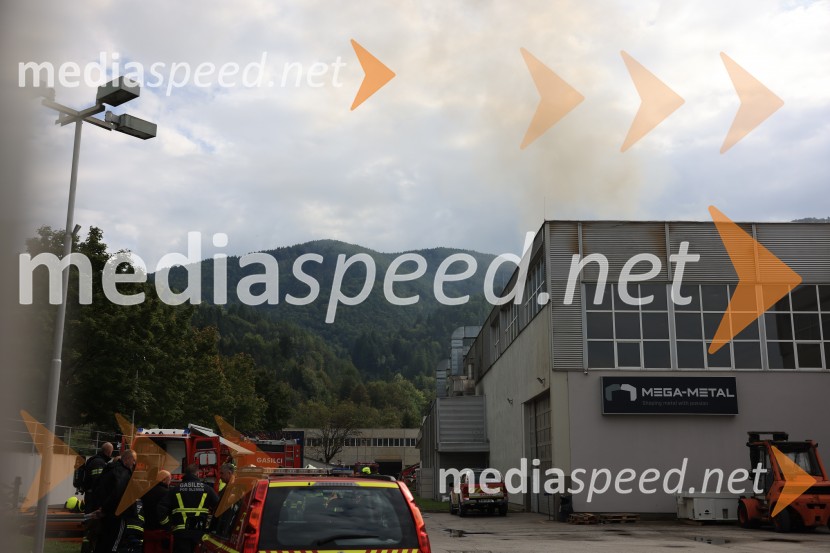 Požar v Rušah, gorelo podjetje ECOM