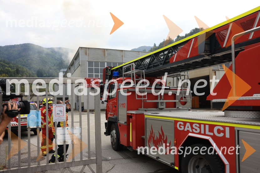 Požar v Rušah, gorelo podjetje ECOM