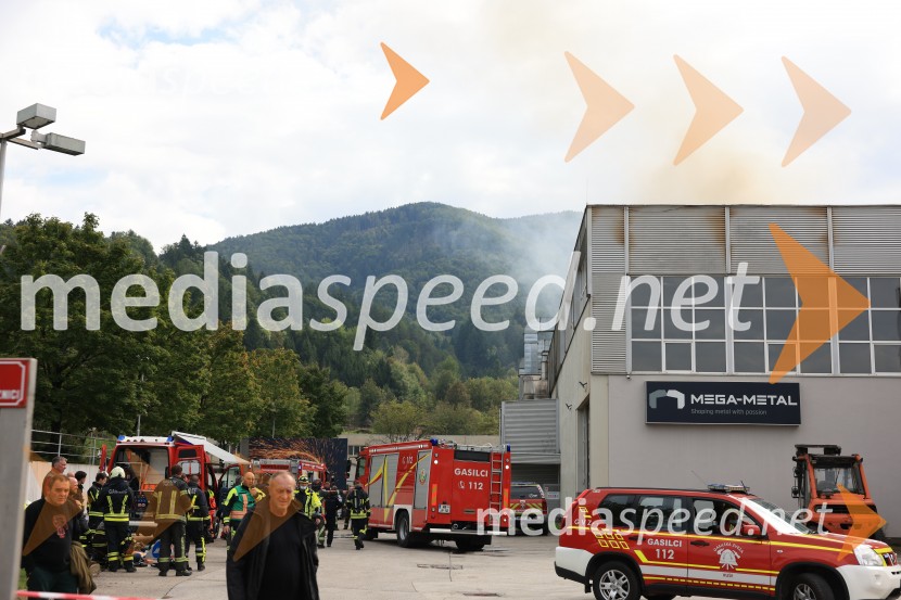 Požar v Rušah, gorelo podjetje ECOM