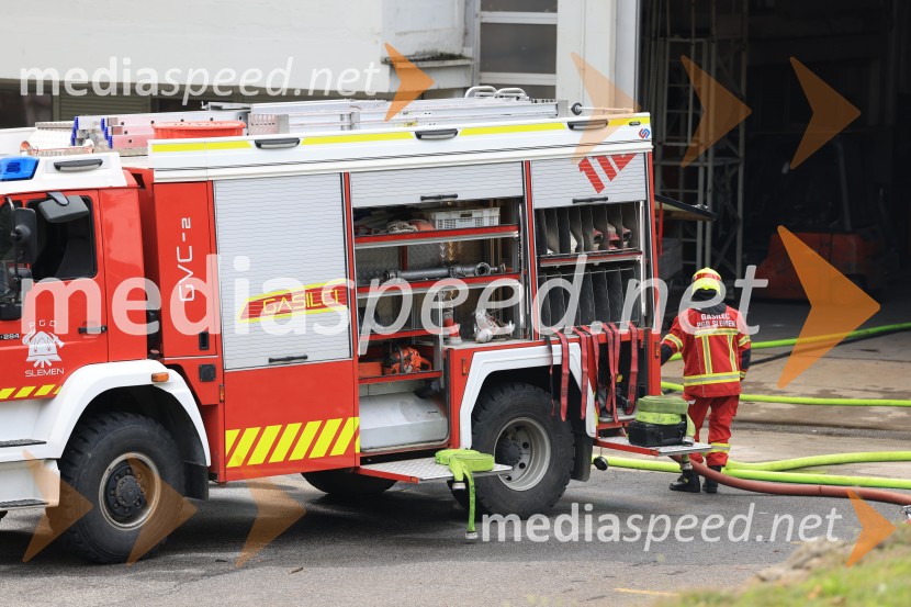 Požar v Rušah, gorelo podjetje ECOM