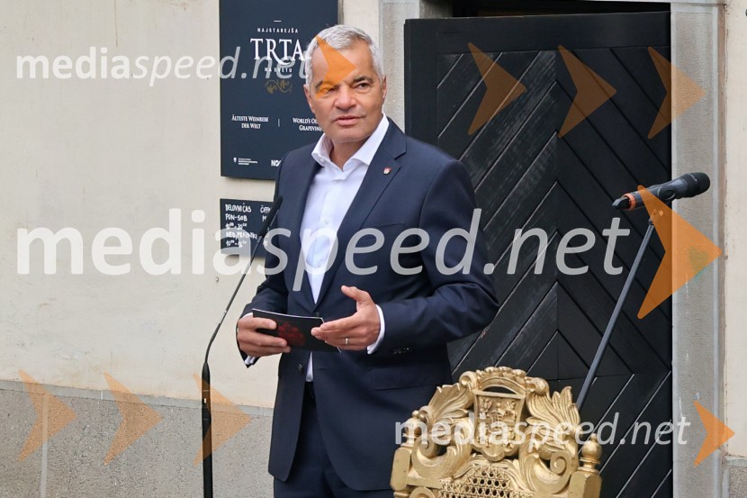  Aleksander Saša Arsenovič, župan, Mestna občina MariborSvečana trgatev najstarejše trte 2025 in razglasitev vinske kraljice