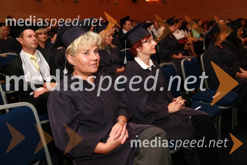 Diplomanti VSŠ Academia15. obletnica poslovnega sistema Academia in svečana podelitev diplom Višje strokovne šole Academia