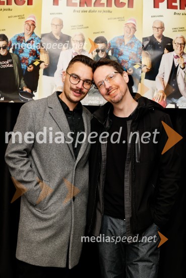  Alen Mastnak, stand up komik;  Alen Borišek, stand up komikPenziči, medijska premiera predstave Vida Valiča