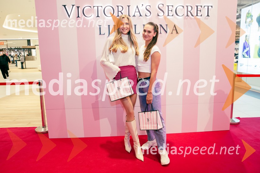  Maja Zupan, Miss Slovenije 2017;  Nives Orešnik, fotomodel, fitnes trenerka, nekdanja Miss SlovenijeVictoria's Secret odprla svojo prvo trgovino v Sloveniji