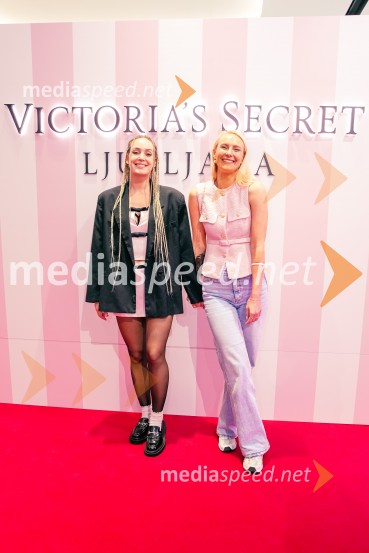 Ines Erbus, pevka;  Nika MoriVictoria's Secret odprla svojo prvo trgovino v Sloveniji