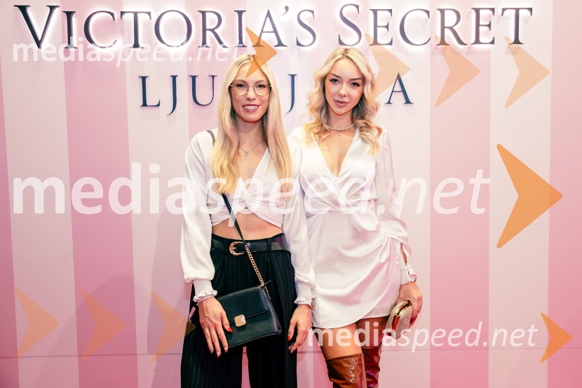  Klara Japelj, osebna trenerka;  Anja Repar, modelVictoria's Secret odprla svojo prvo trgovino v Sloveniji