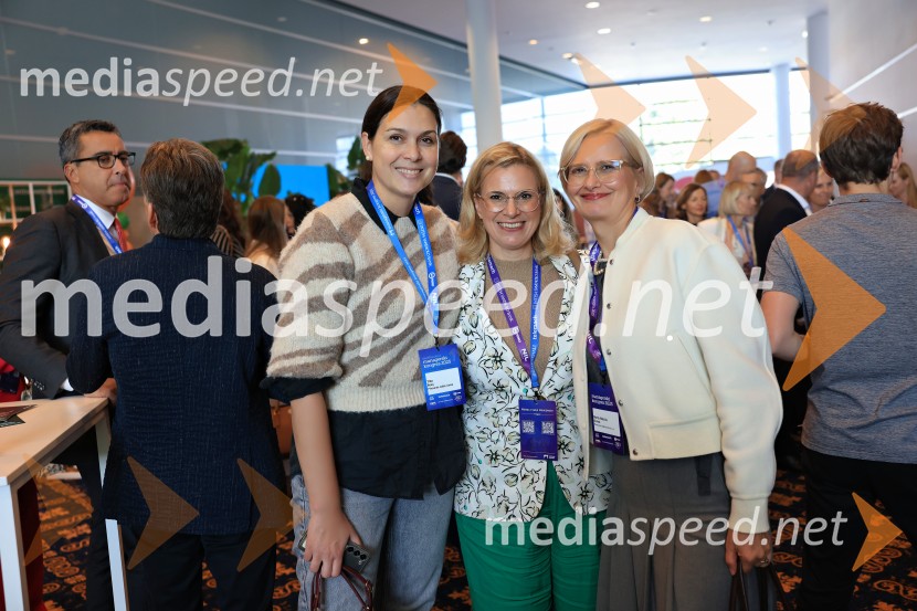  Tina Belej, vodja trajnosti in korporativne vključenosti Pivovarna Laško Union;  Tanja Subotić Levanič, direktorica korporativnih odnosov, Pivovarna Laško Union;  Marta Bulhak, direktorica Pivovarna Laško UnionManagerski kongres 2025, prvi dan