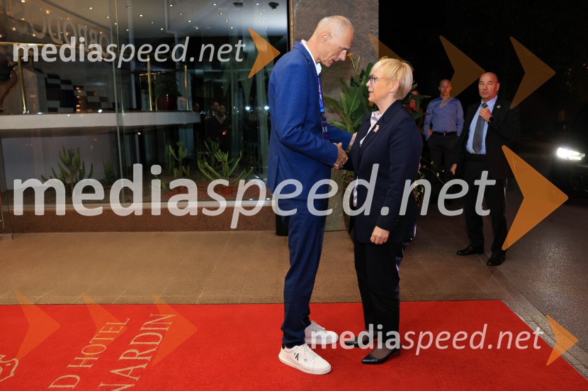 mag. Iztok Seljak, predsednik, Združenje Manager; dr. Nataša Pirc Musar, predsednica Republike SlovenijeManagerski kongres 2025, prvi dan