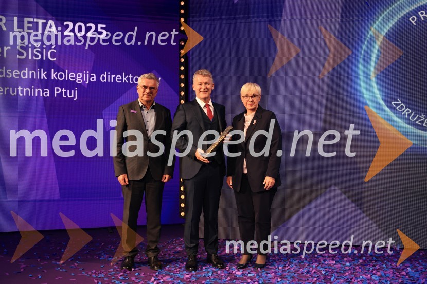  Aleksander  Zalaznik, generalni direktor Danfoss Trata, nekdanji predsednik Združenja Manager;  Enver Šišić, direktor skupine Perutnina Ptuj, d.o.o.; dr. Nataša Pirc Musar, predsednica Republike SlovenijeManagerski kongres 2025, prvi dan